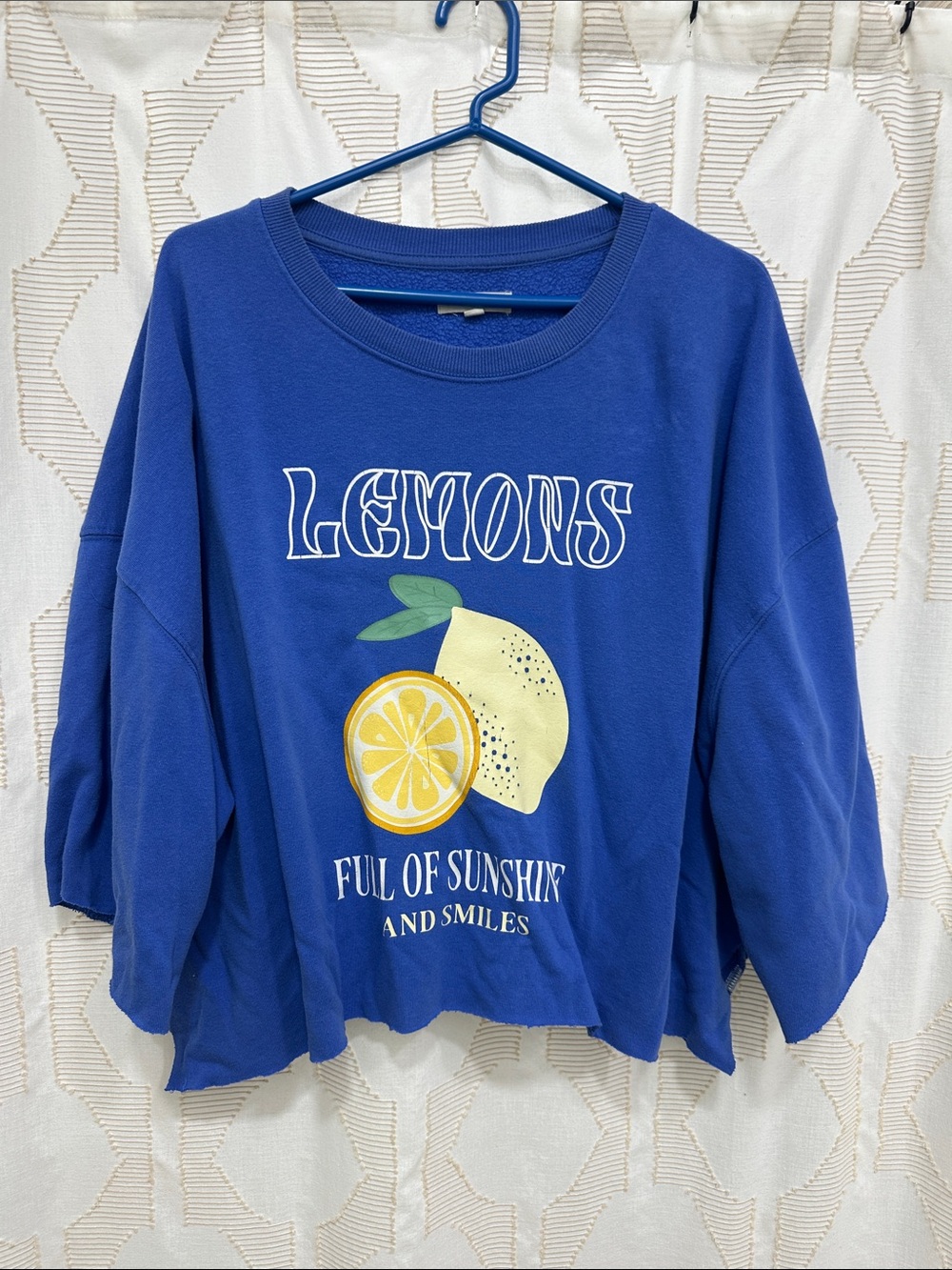 Grayson Threads Lemon Cropped Tee/Sweatshirt